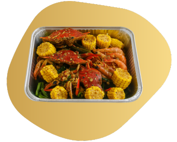 Seafood Parade Cabs 5pcs, Shrimps, Mussel, Squid